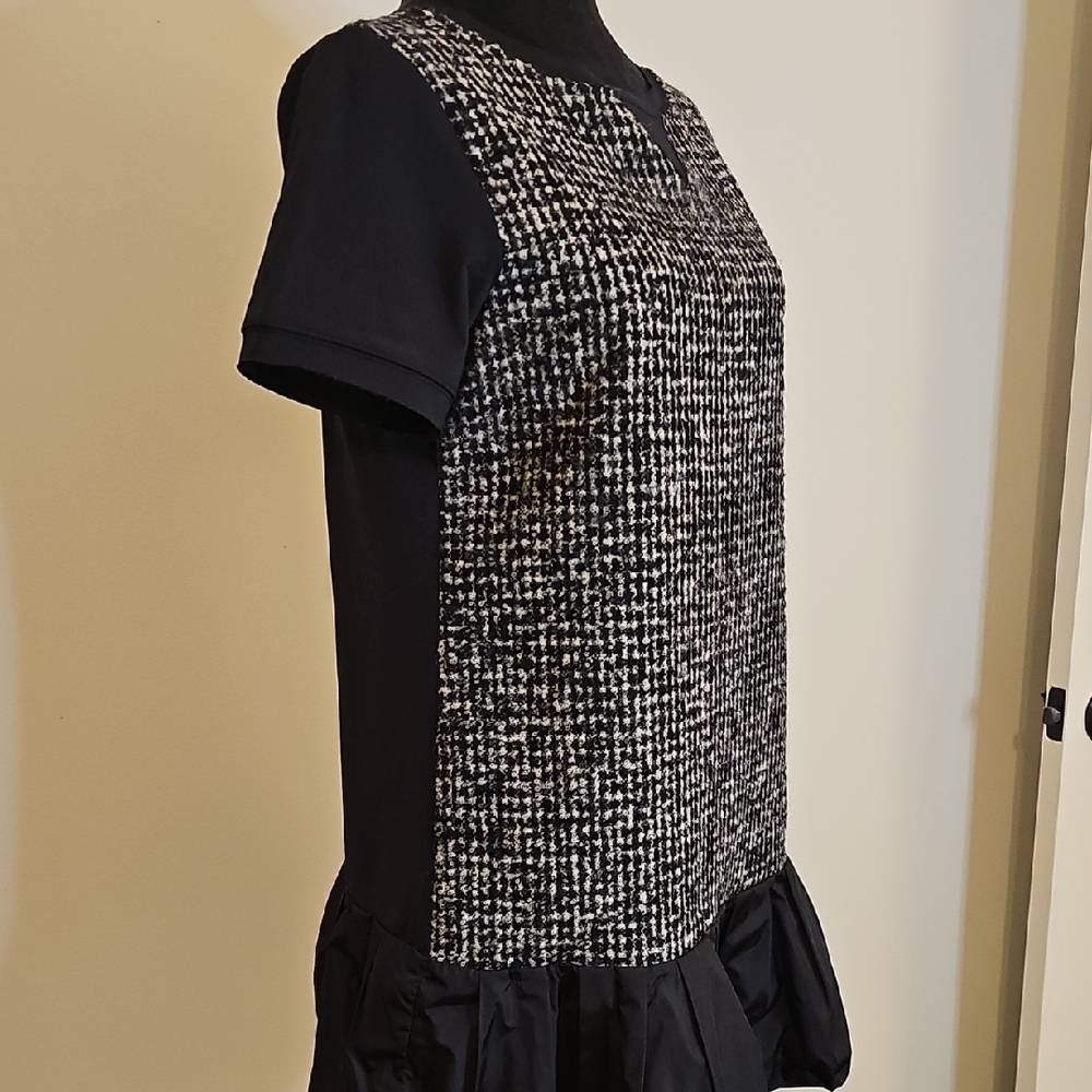 Moncler Black and White Tweed Dress - Picture 6 of 8
